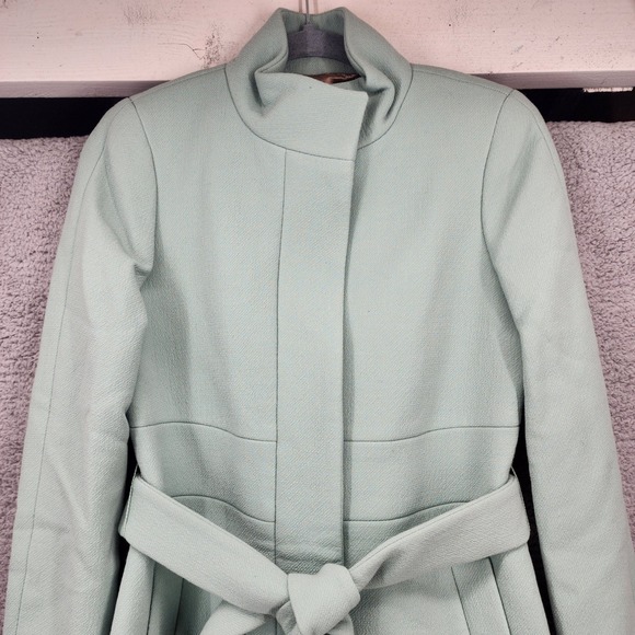 J. Crew Mint Green Trench Coat - Picture 9 of 13